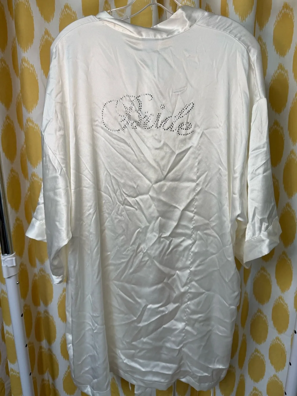 Victorias Secret Bride Robe Rhinestone White
